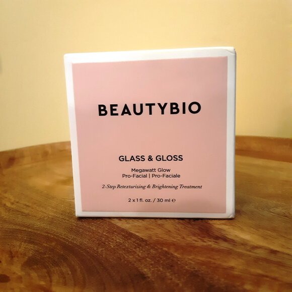 *Sealed* BeautyBio Glass & Gloss 2-Step At Home Facial Scrub Moisturizer 30 ml - Picture 3 of 6